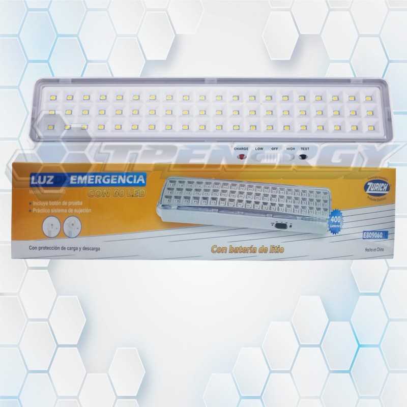 luz de emergencia recargable e8 09060le zurich Luz de emergencia recargable E8 09060LE ZURICH