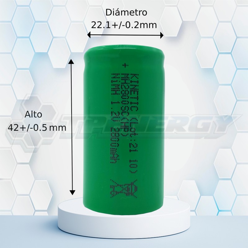 sub c ni mh 2.8ah kinetic SUB-C NI-MH 2.8AH KINETIC