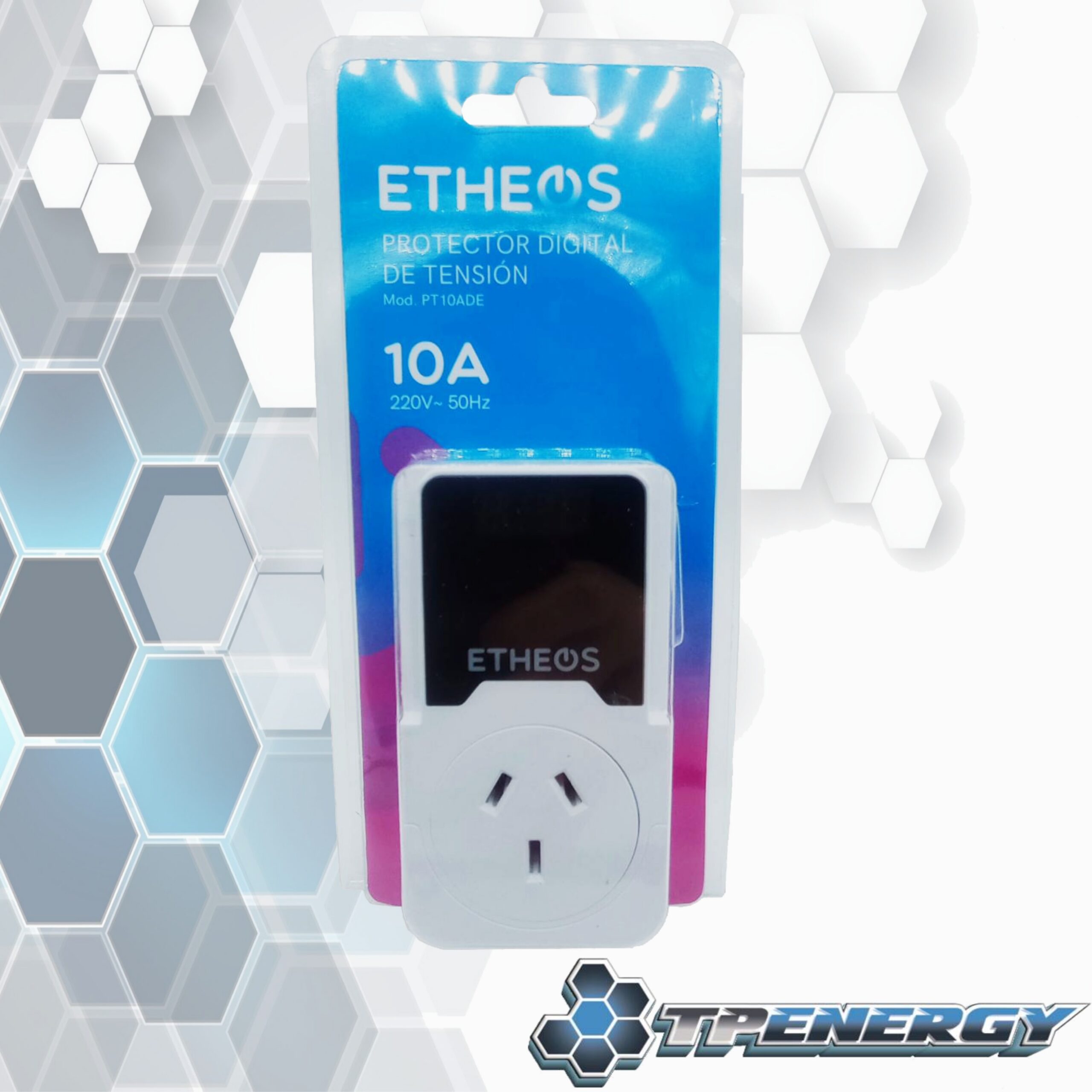 protector digital de tensión etheos 10a 220v 50hz pt10ade Protector Digital De Tensión Etheos 10A 220V - 50Hz PT10ADE