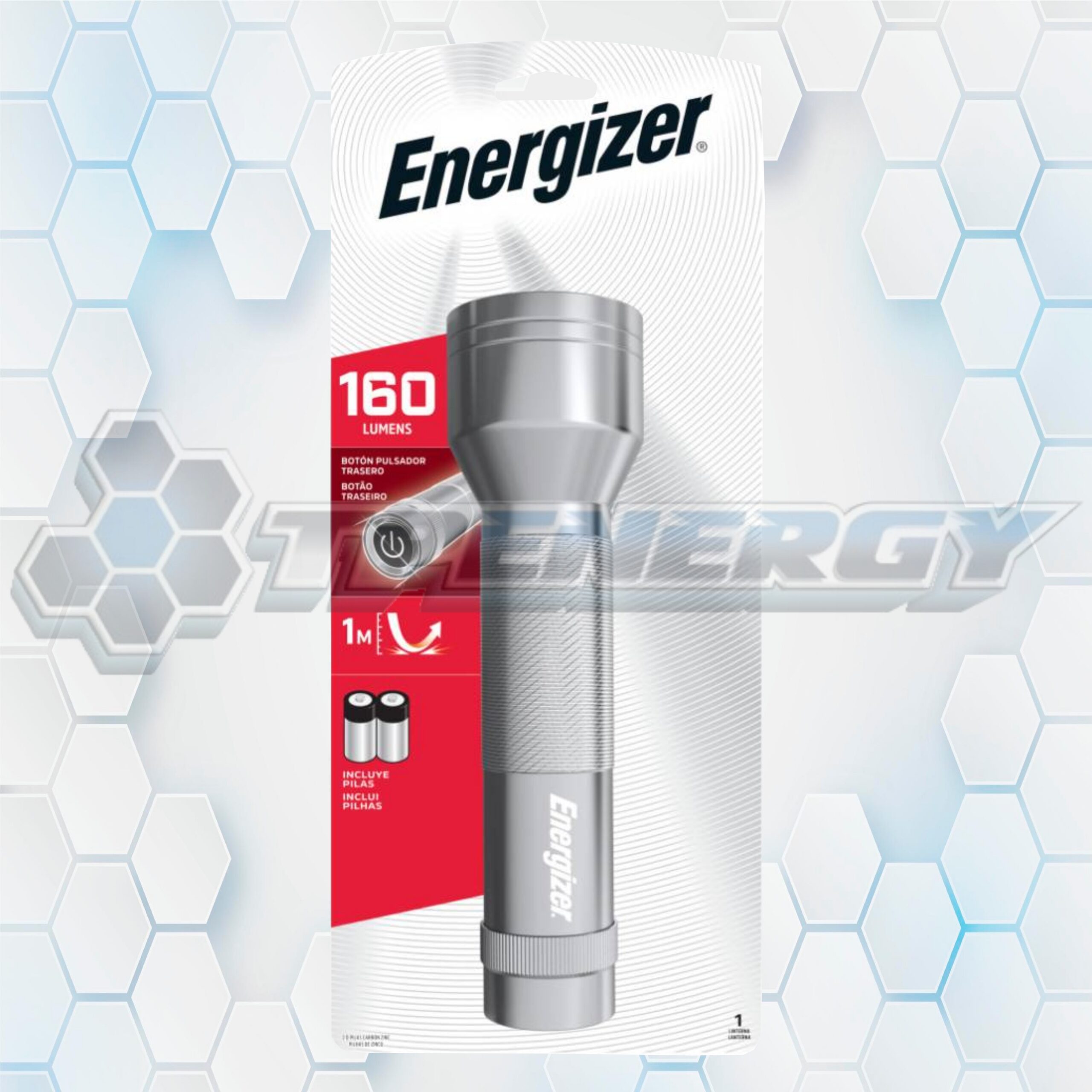 linterna de metal texturizado energizer 160 lumines lcm2d5 Linterna De Metal Texturizado Energizer 160 Lumines LCM2D5