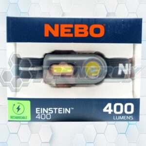 Linterna Frontal Recargable Nebo Einstein 400 Lumenes