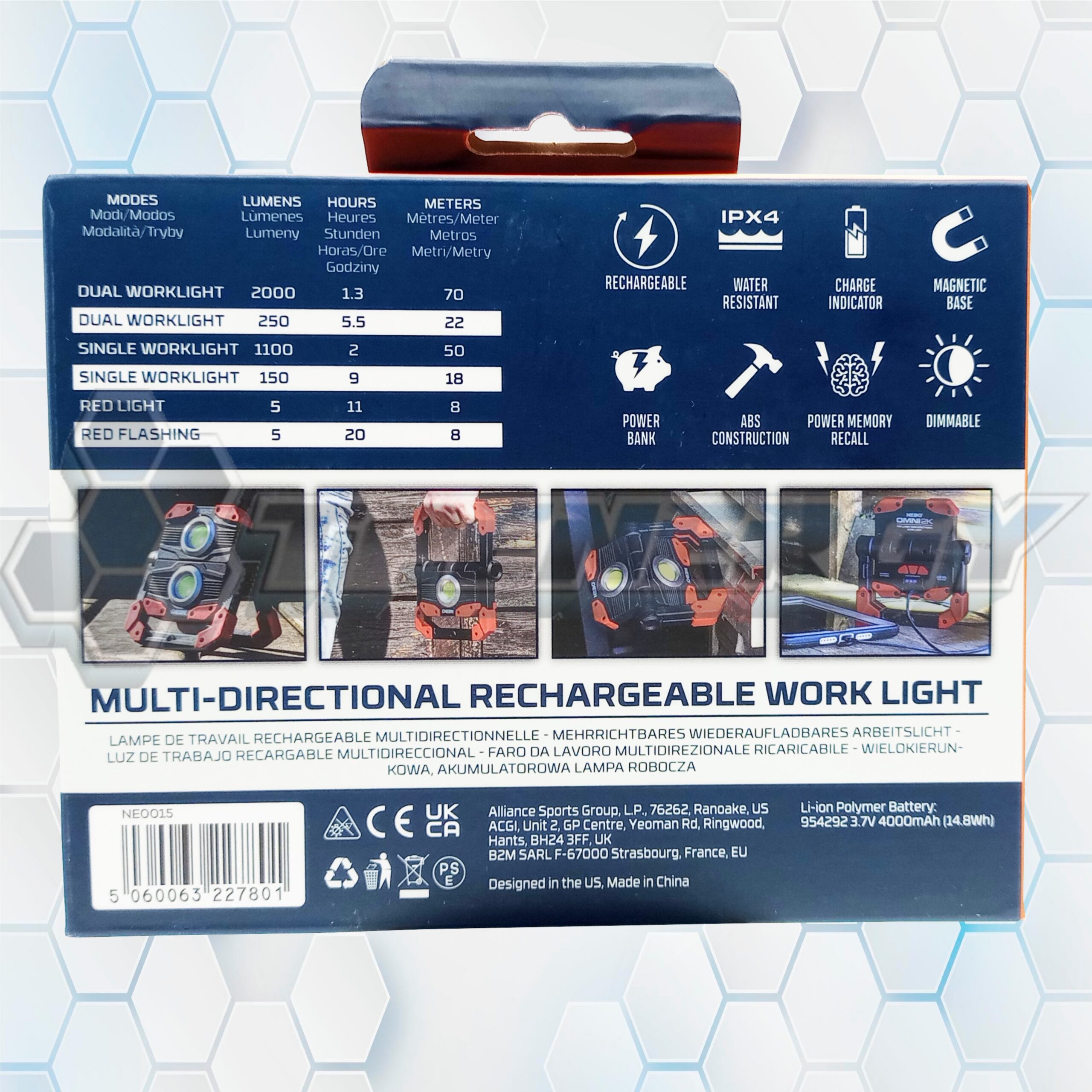 linterna de trabajo recargable nebo omni 2k 2000 lúmenes Linterna De Trabajo Recargable NEBO Omni 2K 2000 Lúmenes