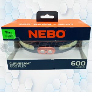 Linterna Frontal Con Pila Recargable Nebo CURVBEAM 600 Flex
