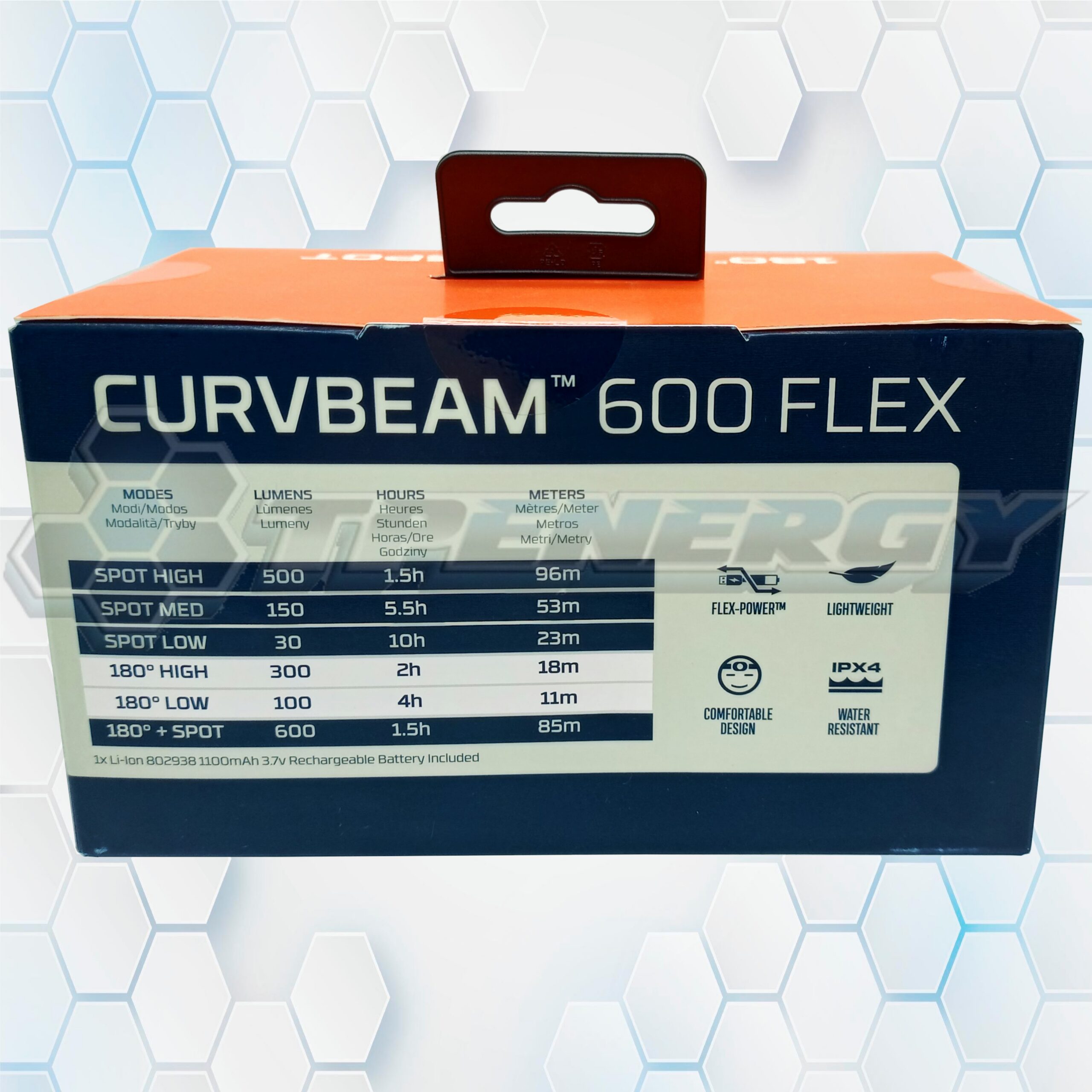 linterna frontal con pila recargable nebo curvbeam 600 flex Linterna Frontal Con Pila Recargable Nebo CURVBEAM 600 Flex
