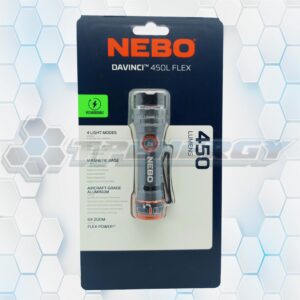 Linterna Led Recargable Nebo Davinci Flex 450 Lúmenes