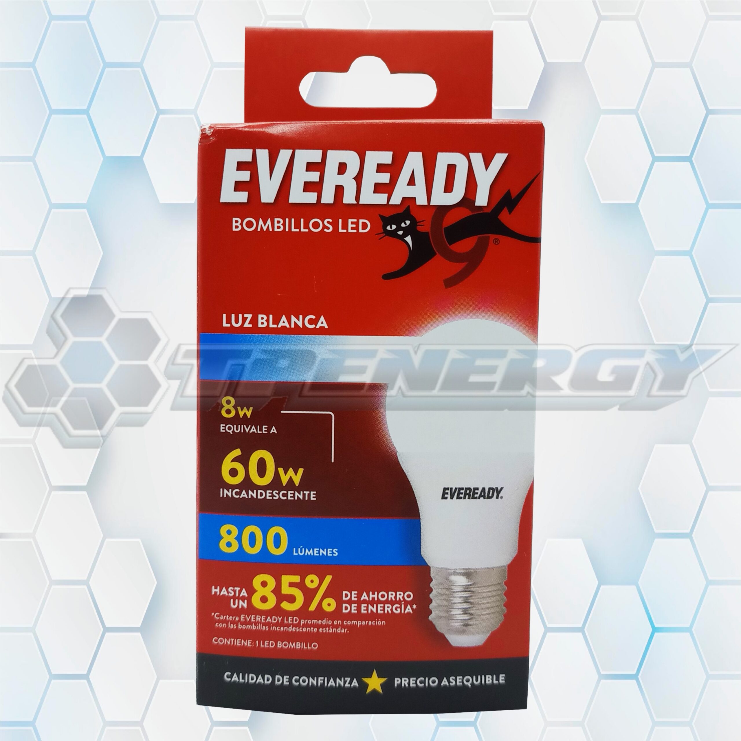foco lampara led 8w 800 lúmenes equivale a 60w eveready Foco Lampara LED 8w 800 Lúmenes Equivale A 60w Eveready