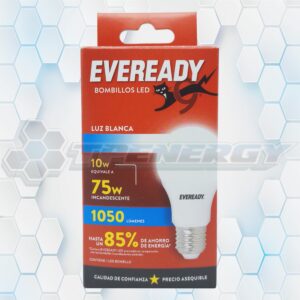 Foco Lampara LED 10w 1050Lúmenes Equivale A 75w Eveready