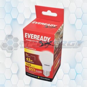 Home Foco Lampara LED 6w 520 Lúmenes Equivale A 43w Eveready