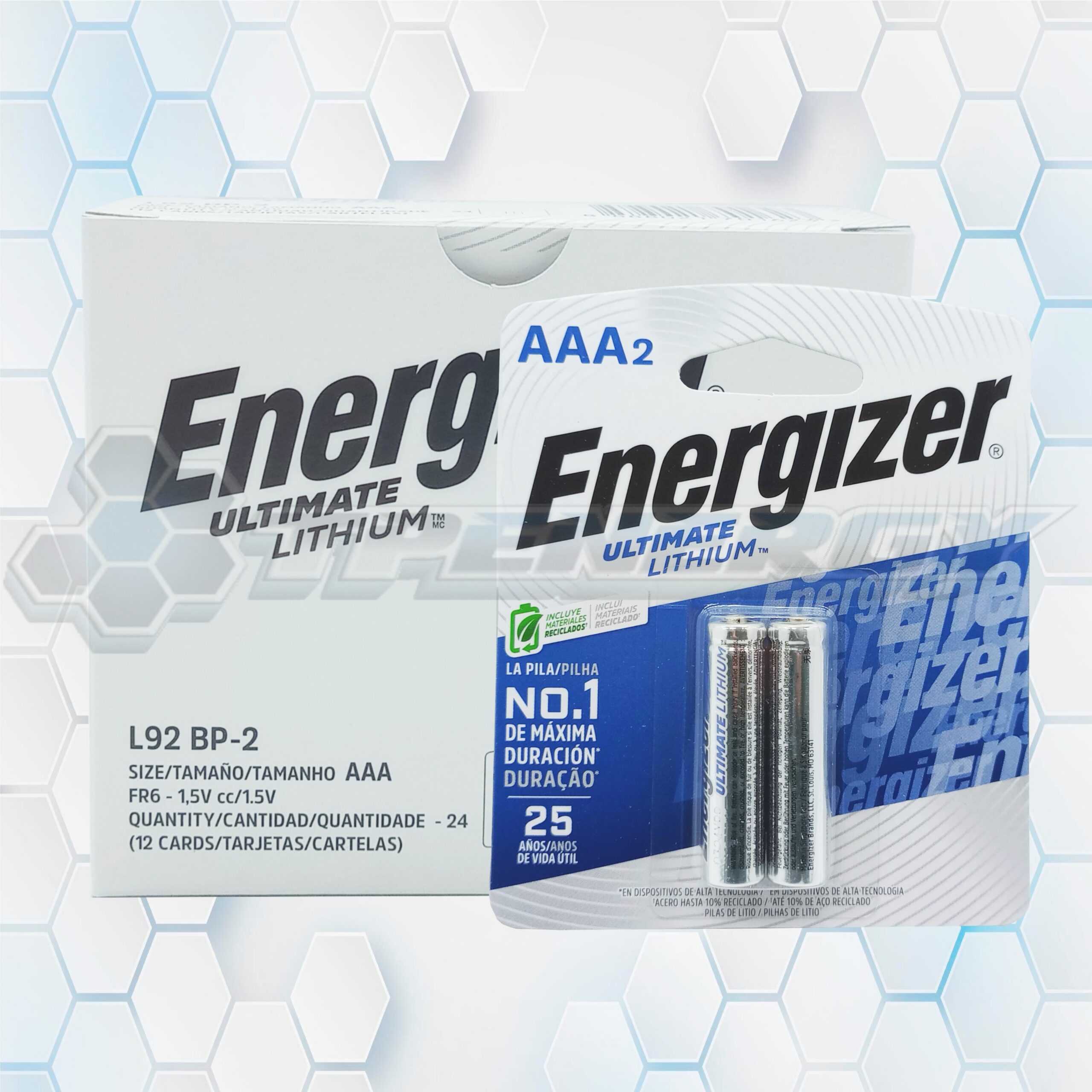batería pila aaa l92 energizer lithium 1.5 v blister x2 Batería Pila AAA L92 Energizer Lithium 1.5 V Blister X2