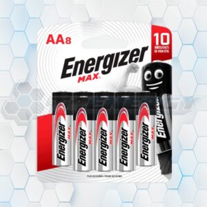 Pilas Alcalinas Energizer Max E91 AA Blister x8