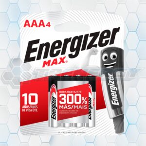 Pilas Alcalinas Energizer Max E92 AAA Blister x4