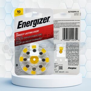 Batería Pila Audiología AC10 Energizer 1.4 Volt BL8