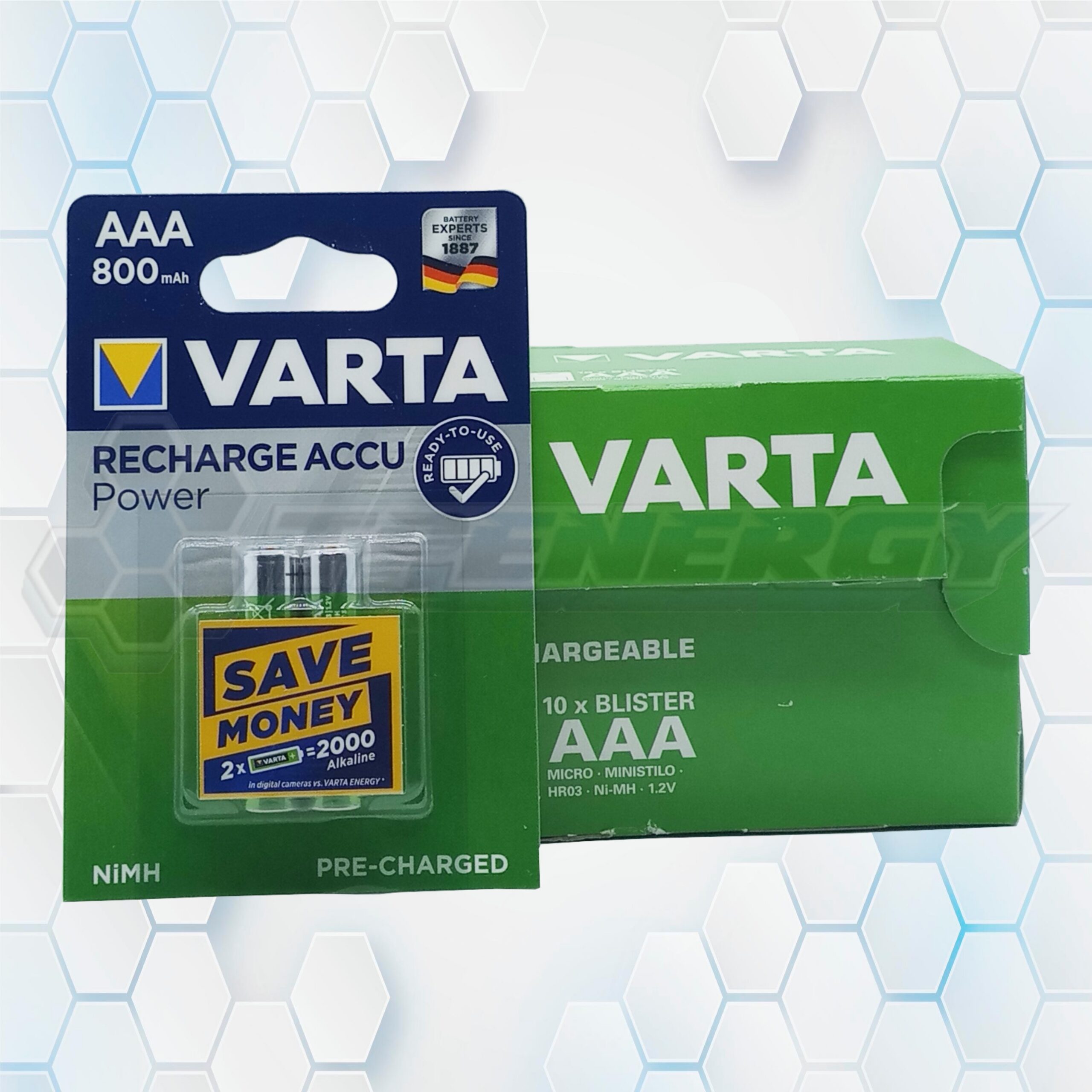 Pila AAA Ni-Mh 800mAh 1.2 V. VP724 Varta BL2 Pila AAA Ni-Mh 800mAh 1.2 V. VP724 Varta BL2