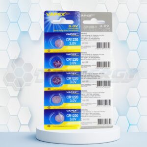 Pila Botón CR1220 De Litio 3 Volt Vapex BL5