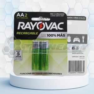 Pila Recargable AA 1350mAh 1.2 V. Rayovac LD715 BL2