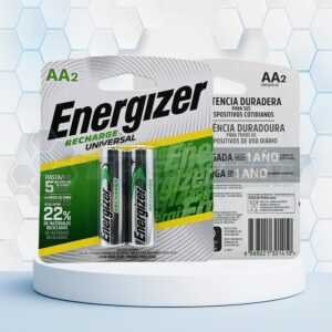 Pila Recargable AA Ni-Mh 1.2 V. NH15U Energizer BL2