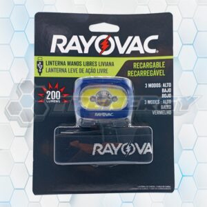 Linterna Led Recargable ROVHDLLP 200 Lúmenes Manos Libres RAYOVAC