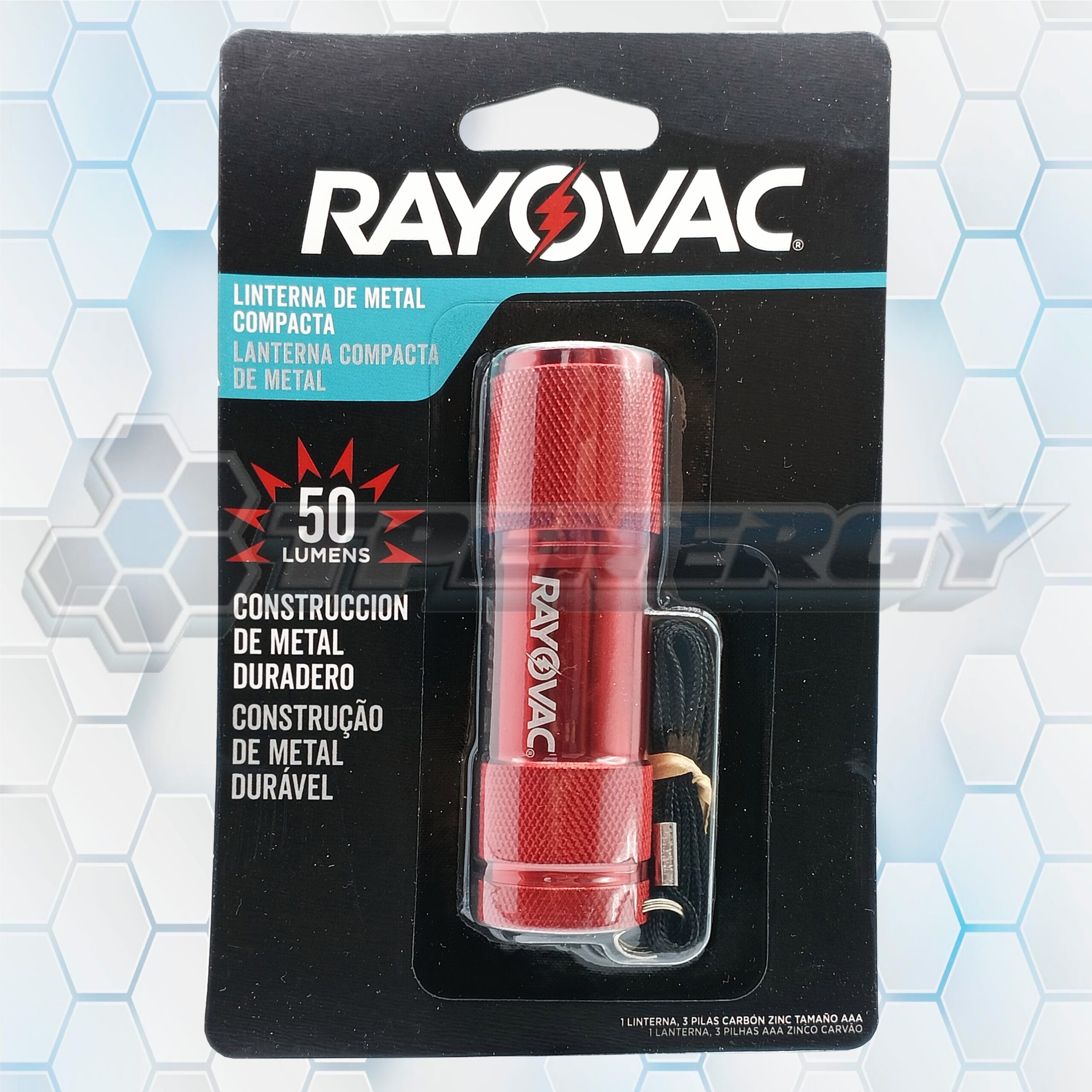 Linterna Led De Metal Compacta ROVMLHV32H 50 Lúmenes RAYOVAC Linterna Led De Metal Compacta ROVMLHV32H 50 Lúmenes RAYOVAC