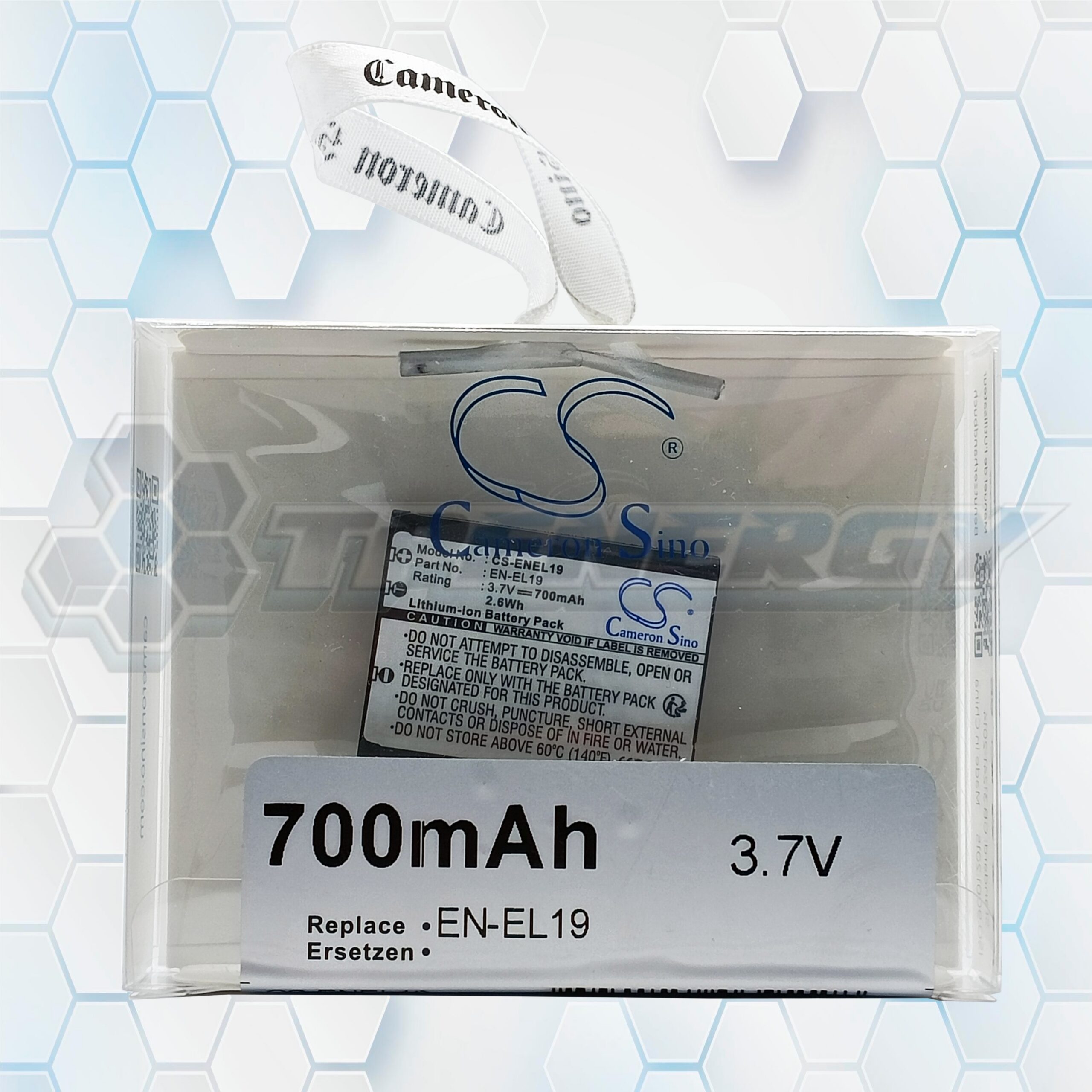 Batería Recargable Cameron Sino EN-EL19 700mAh 3.7V CS-ENEL19 Batería Recargable Cameron Sino EN-EL19 700mAh 3.7V CS-ENEL19